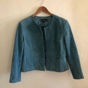Vintage Blue leather jacket